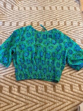 Desigual Floral Smocked Top